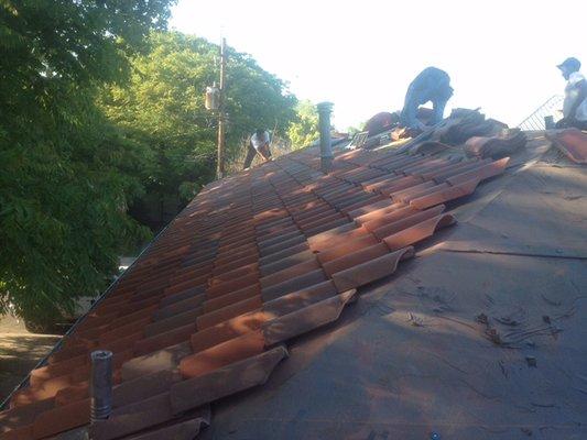 Terracotta Tile installation New Orleans.