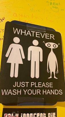 Bathroom sign