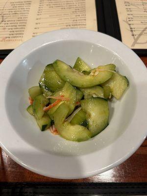 Spicy cucumber salad