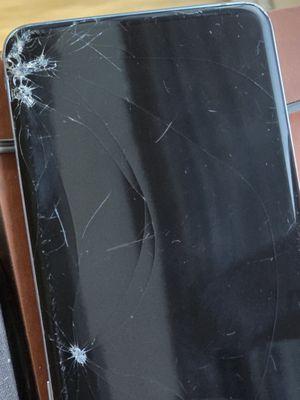 Damaged locked phone