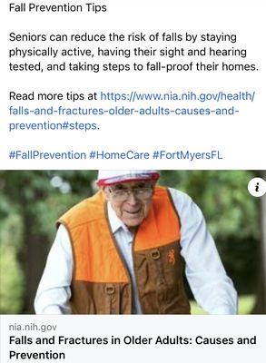 Fall Prevention Tips