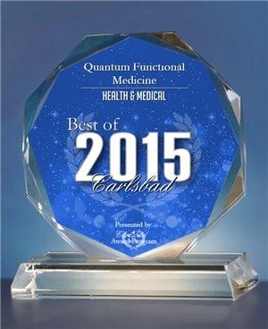 Quantum Functional Medicine has received The 2015 Best of Carlsbad Award for Health and Medical. To learn more about us, go to QFMed.com