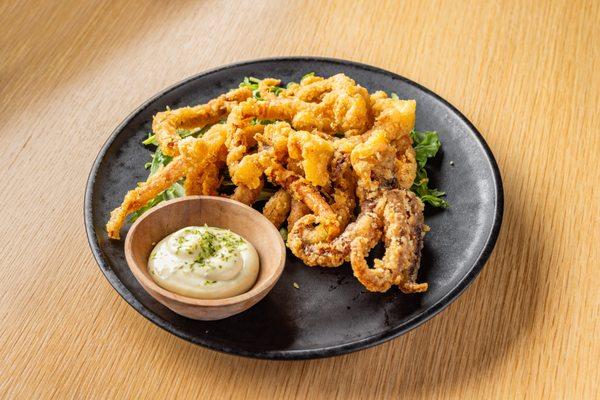 Fried squid leg