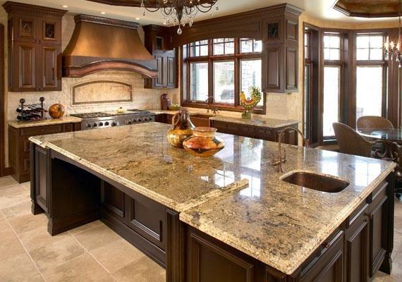 Beautiful Kitchen Island Installed In A Custom Home