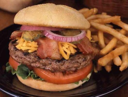 Celebrity's Burger and Fries made fresh to order