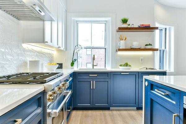 Blue & White Kitchen Metropolitan