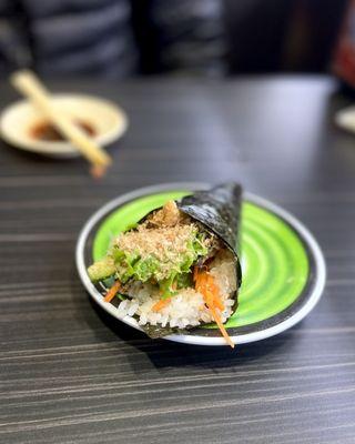 Salmon Skin Hand Roll