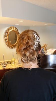 Bride's up-do. Thanks Marianne!