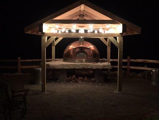 Our wood fired pizza oven. Oven built by Maine Wood Heat, Skowhegan Maine