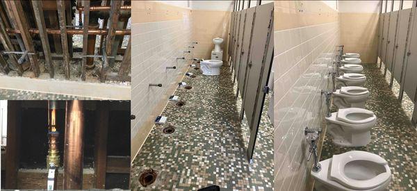 LAUSD Girls' Bathroom Plumbing Renovation