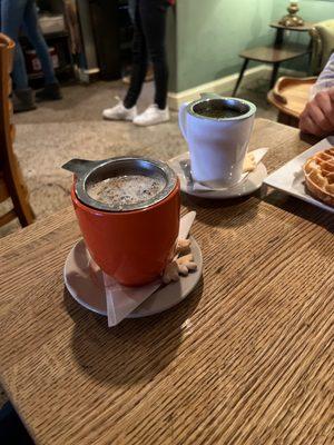 Masala Chai and Mint Herbal Tea