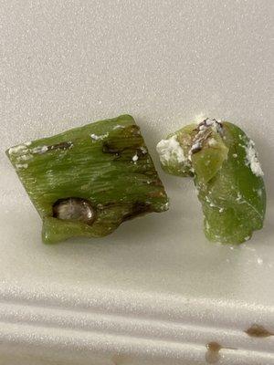 Moldy green peppers