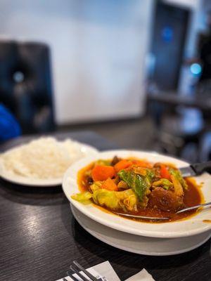 Ox Tail with Red Wine Sauce