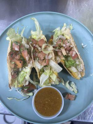 Delicious crispy tacos