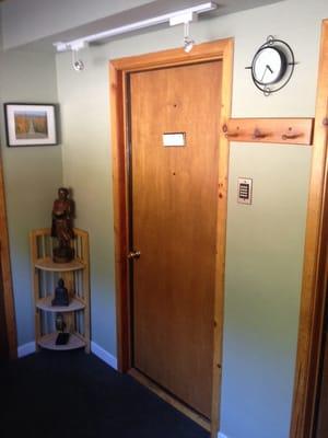 Door to massage room