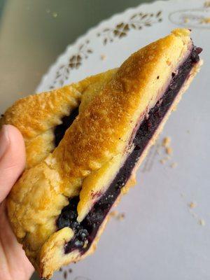 Blueberry pie slice