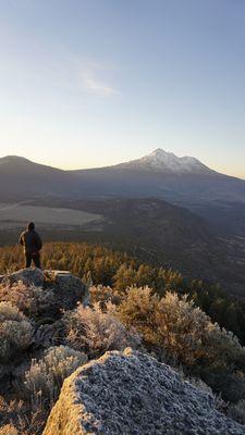 Sunrise views of Mt. Shasta!