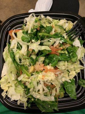 Got my favorite veggie chopped salad yesterday  cashier was very friendly too