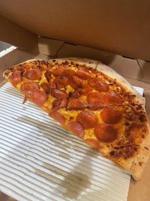 Large double pepperoni pizza