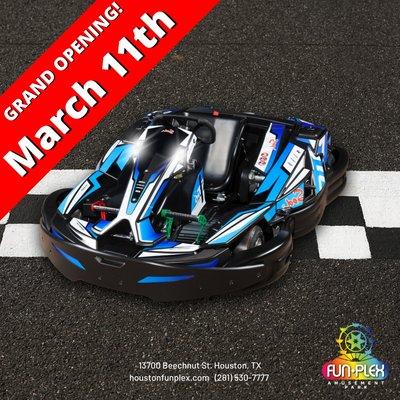 Go Get your engines ready, Go-Karts are back at Funplex this Friday, March 11th!