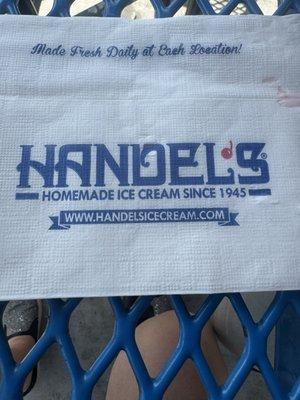 Napkins are available upon request