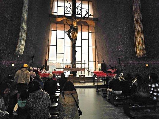 Inside chapel