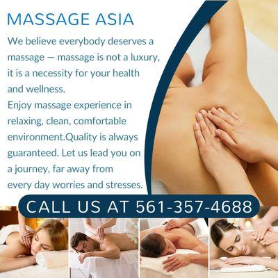 Massage Asia
 MM33706
 Call Us at 561-357-4688