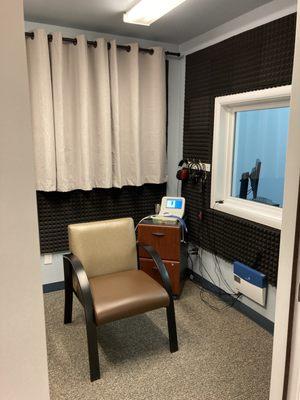 Handicap accessible testing booth