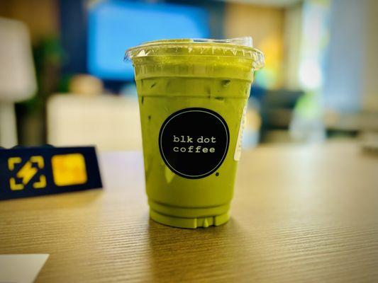 Iced Uji Matcha Latte with Oat Milk