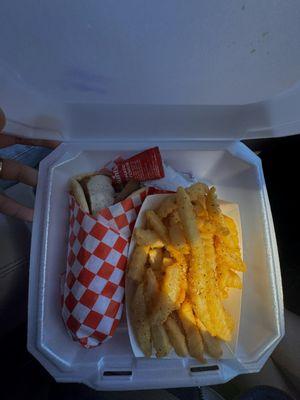 Lamb Gyro and fries!