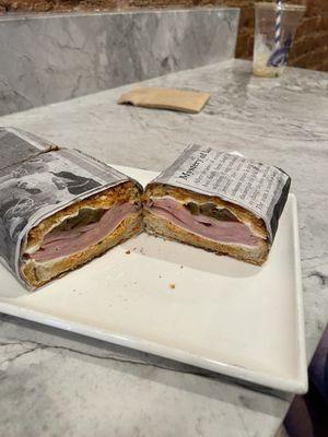 Black Forest ham panini