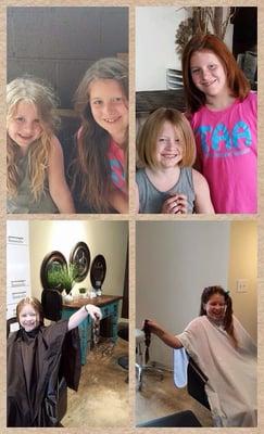 Locks for love!  Makeovers for every age!