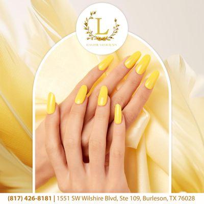 Add a pop of sunshine to your style with our vibrant yellow nail polish, perfect for brightening up any look.