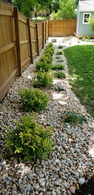 Decorative Stone Mulch for Planting Beds