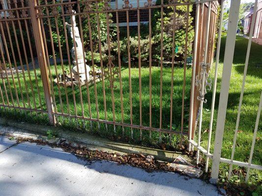 Damage to a neighbor's fence