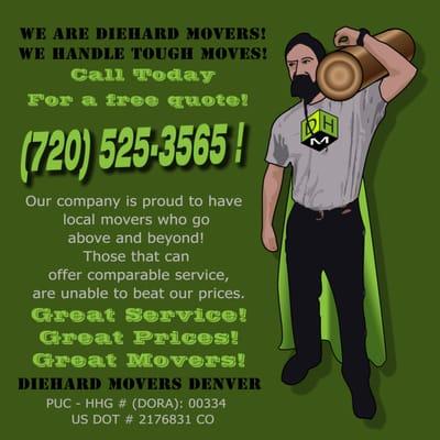 Affordable movers and moving services for local residents and companies.