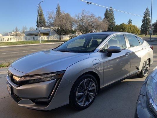 Our new 2020 Honda Clarity Hybrid Plug-in from Dublin Honda!!! Thank you Milad!