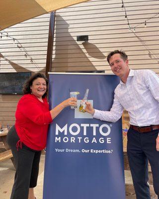 Molly Wahrheit & Jeffery Kueker at Motto Mortgage Options Launch Party!