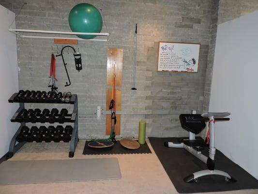 Exercise and rehab room