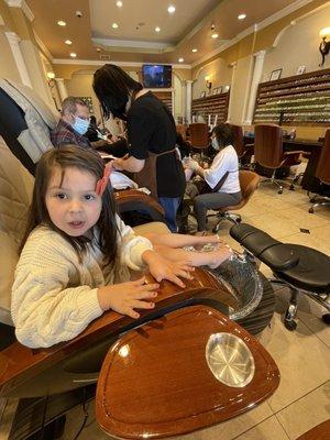 Baby girl mani and pedi