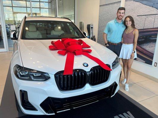 The Red Bow Experience at Galleria BMW