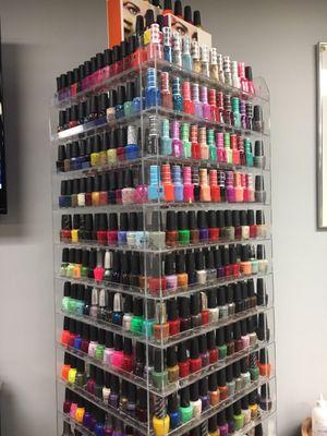 One rack of nailpolish