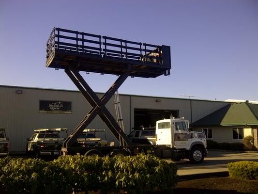 Scissor Lift at Shop