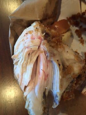 Uncooked chicken from Frenchy's on W. Orem.