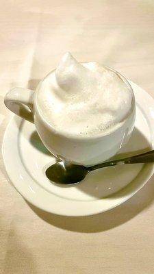 This is how a cappuccino should be served