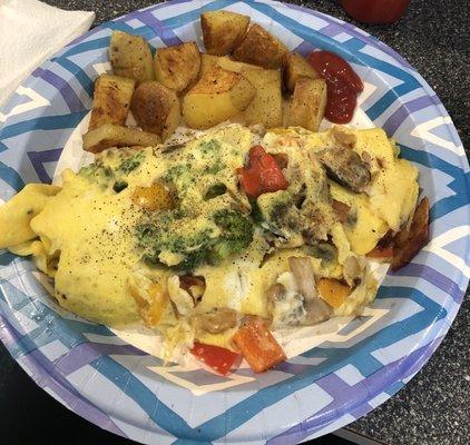 Veggie omelette