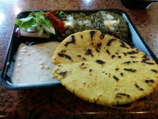 Makki roti with saag