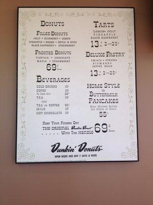 1950's &60 prices!