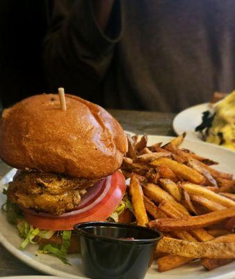 Blackened Grouper and fries