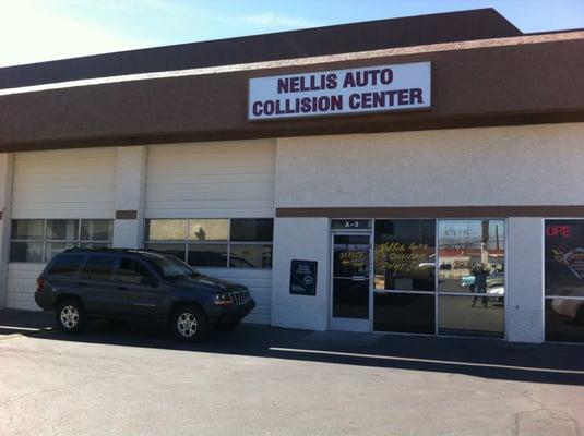 Strip mall southeast corner of Nellis and Washington.